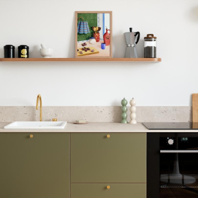 Backsplash Natural Terrazzo