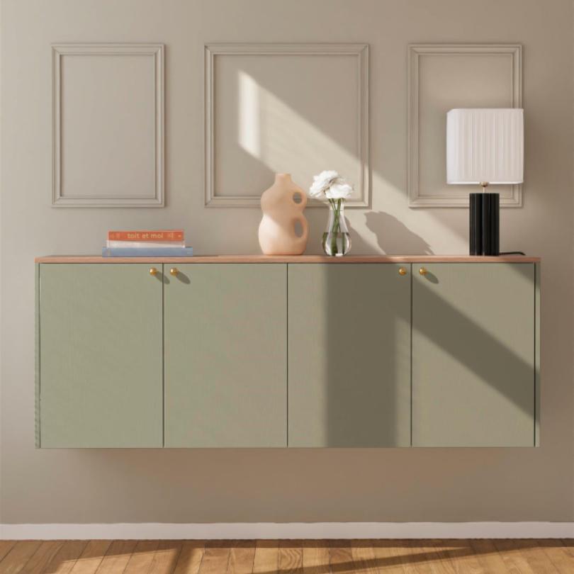 Painted oak sample
