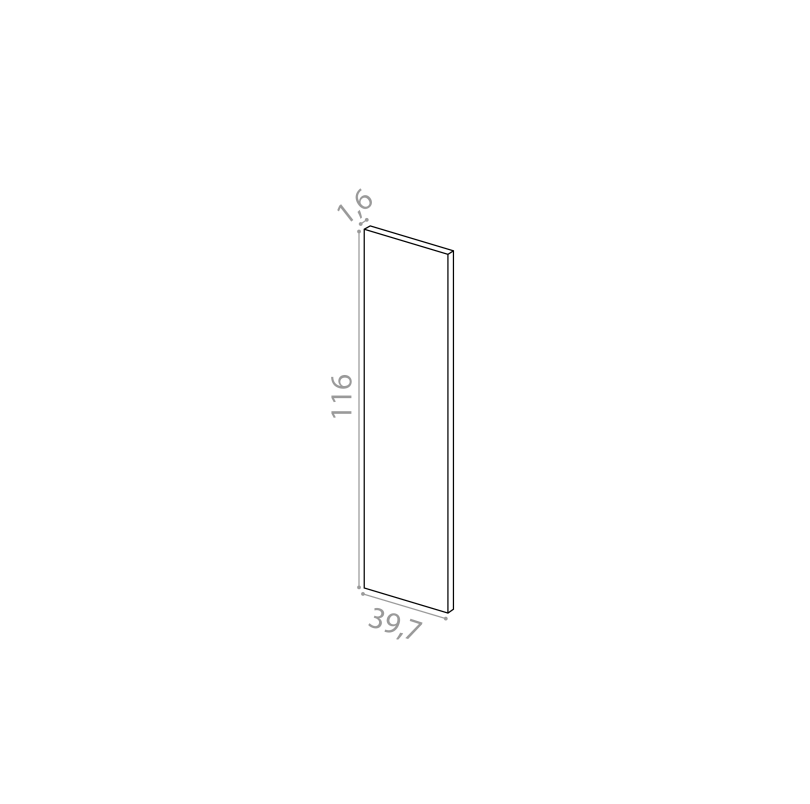 Cover panel 39x116cm