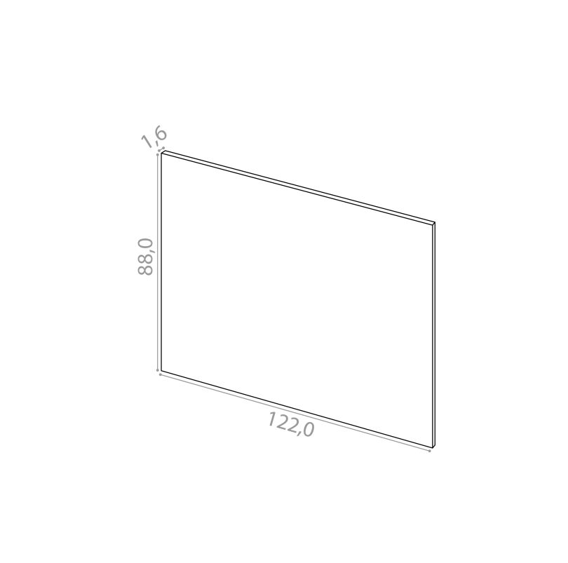 Cover panel 122x88cm