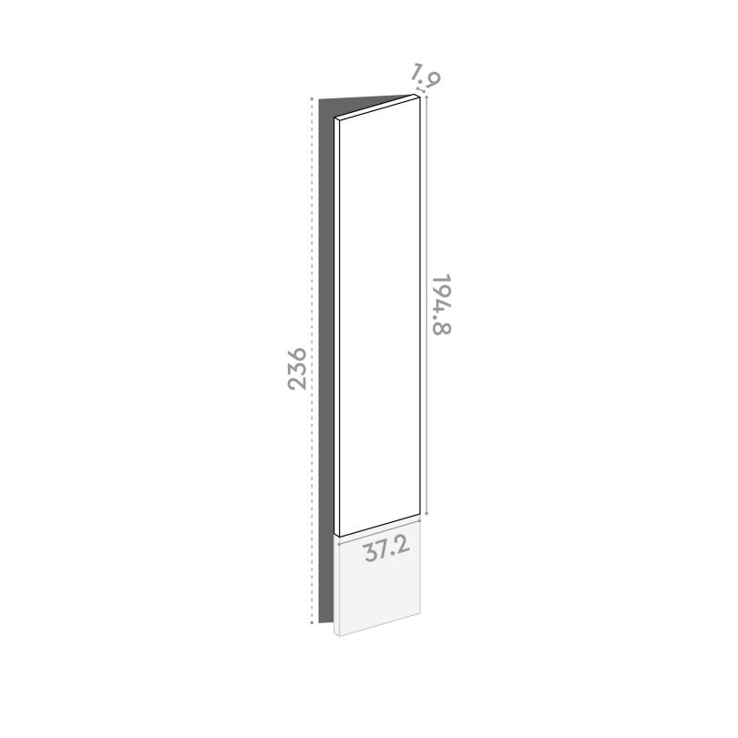 Porte 37x195cm - charnières à droite