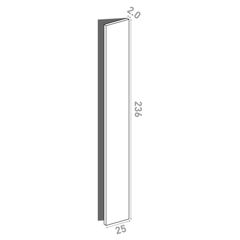 Door 25x236cm - right-hand hinges