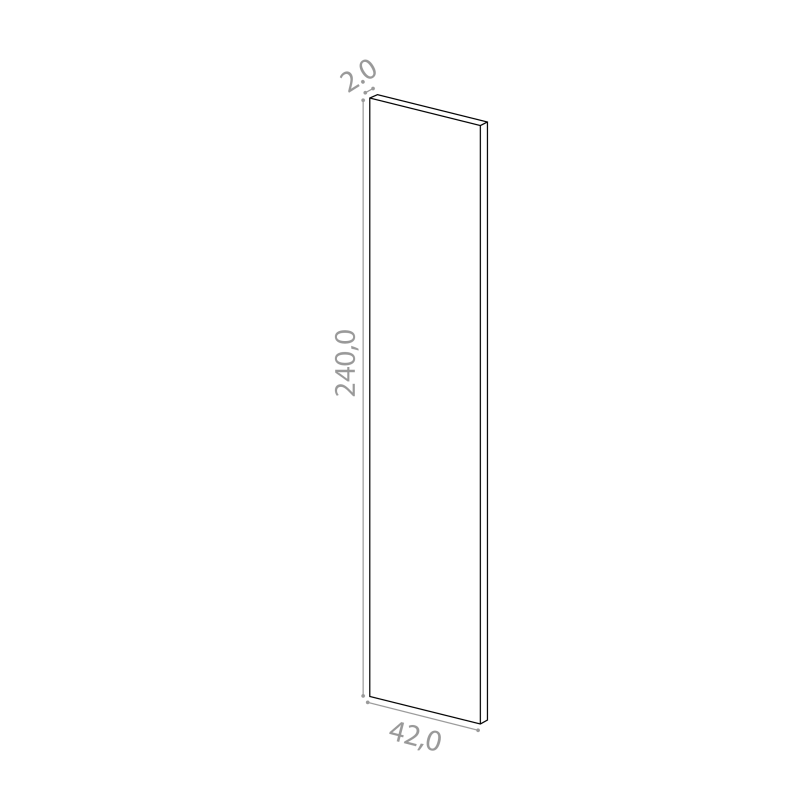 Panneau de finition 42x240cm