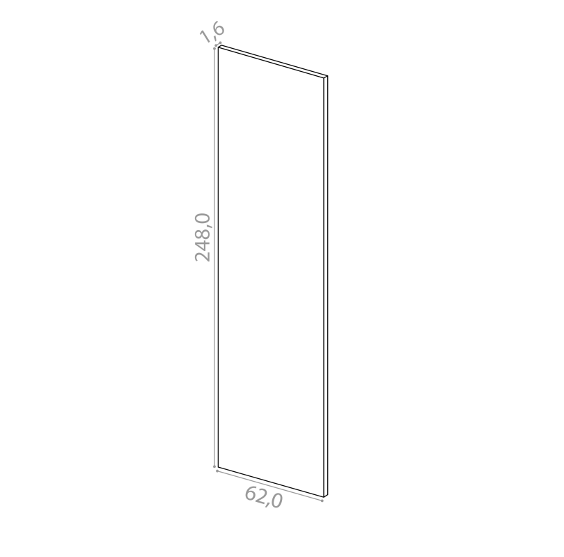 Cover panel 62x248cm