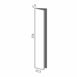 Door 37.5x236cm - left-hand hinges