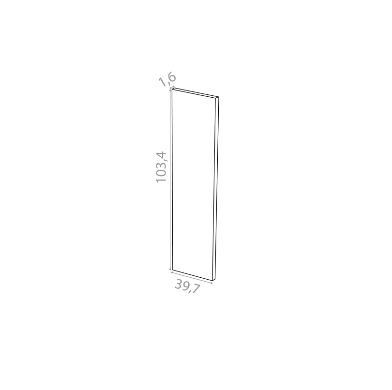 Cover panel 39x103cm