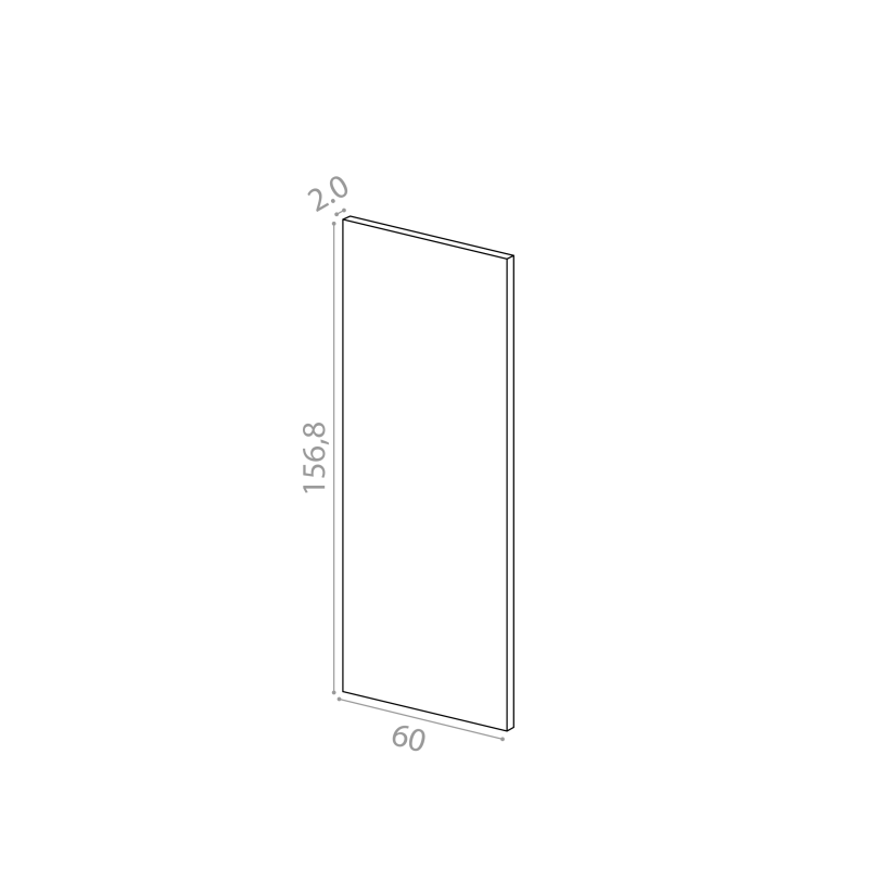 Cover panel 60x156cm