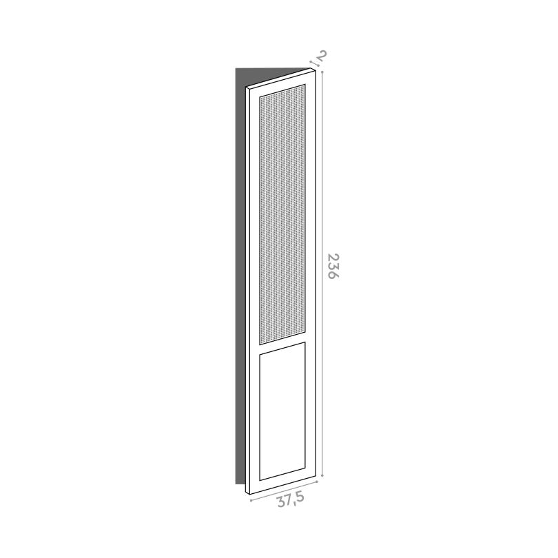Porte 37.5x236cm - charnières à droite