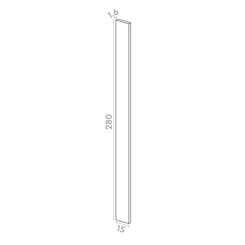Cover panel 15x280cm