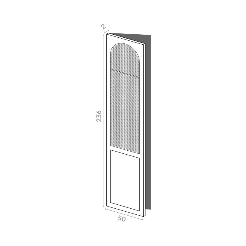 Tür 50x236cm - linke Scharniere