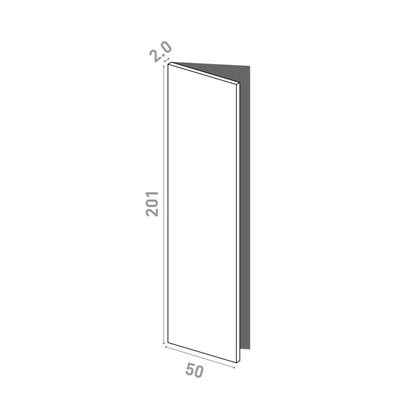 Door 50x201cm - left-hand hinges