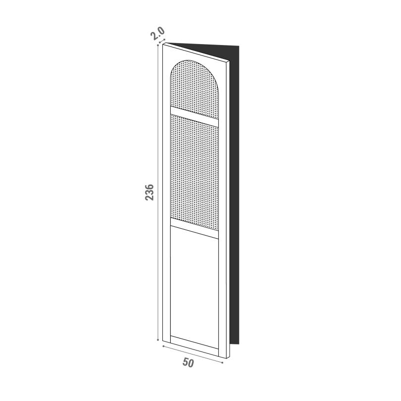 Porte 50x236cm - charnières à gauche