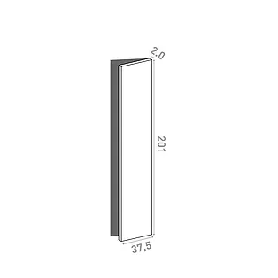 Porte 37.5x201cm - charnières à droite
