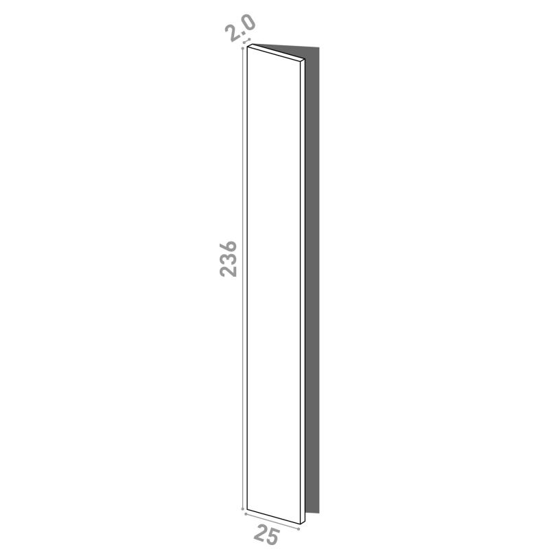 Door 25x236cm - left-hand hinges 