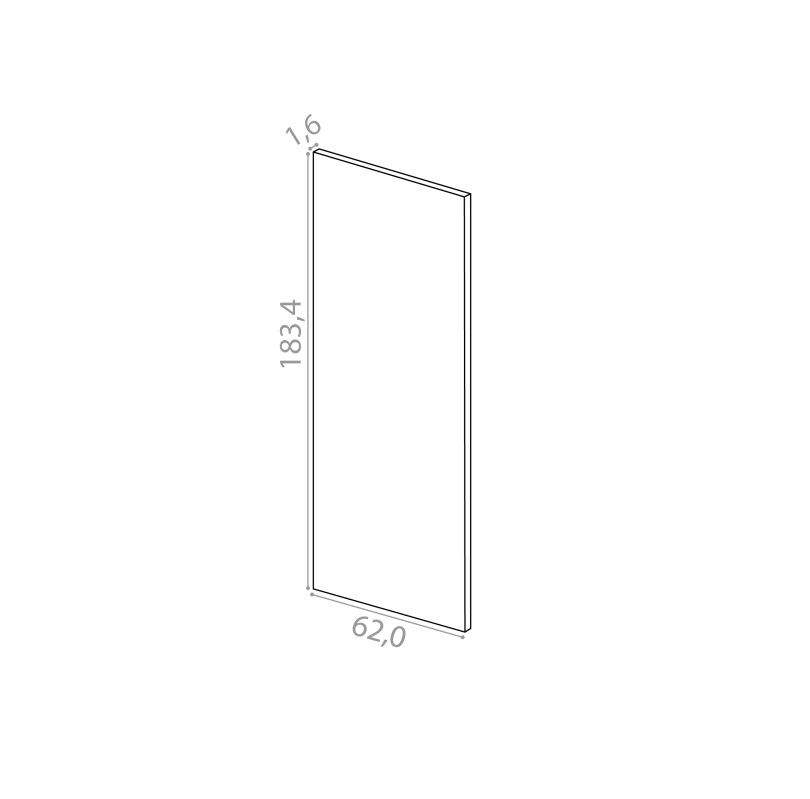 Cover panel 62x183cm