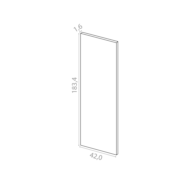 Cover panel 42x183cm