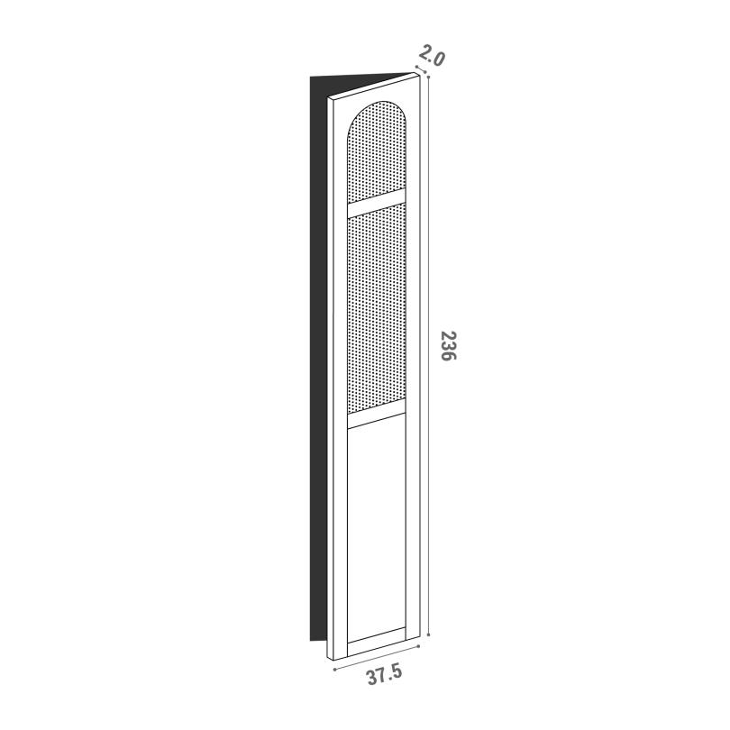 Door 37.5x236cm - right-hand hinges