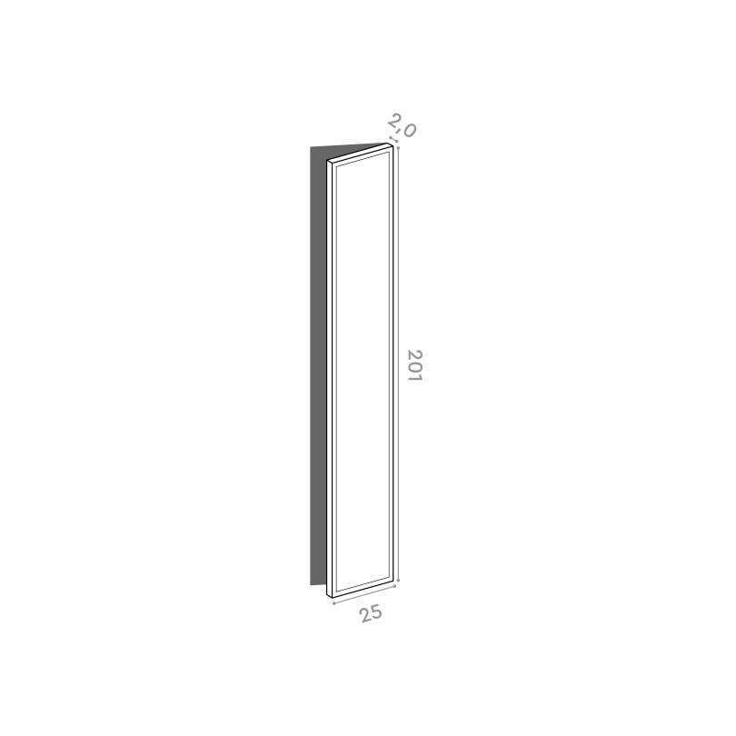 Porte 25x201cm - charnières à droite