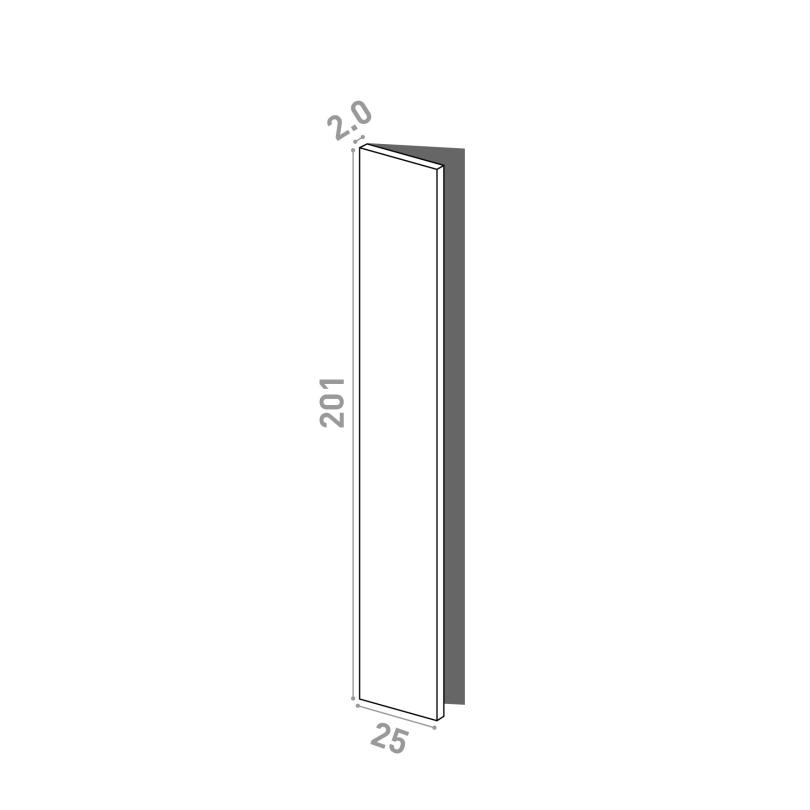 Door 25x201cm - left-hand hinges