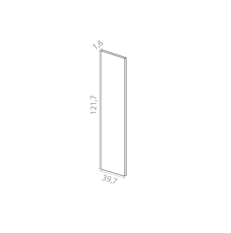 Cover panel 39x121cm