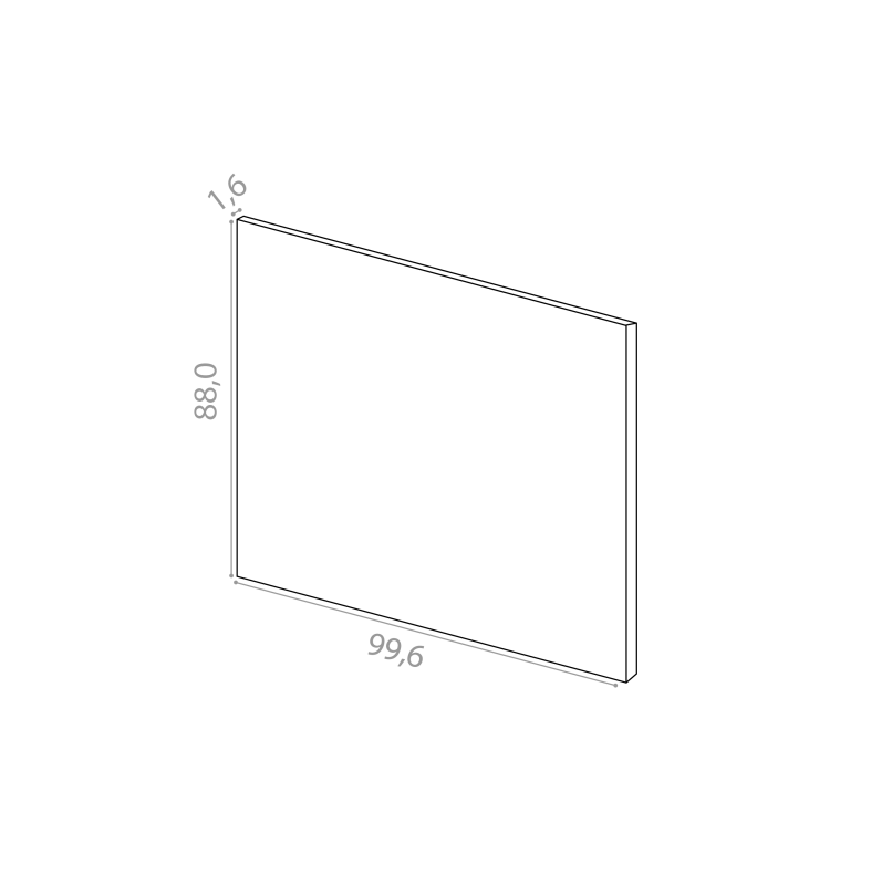 Cover panel island 101x88cm