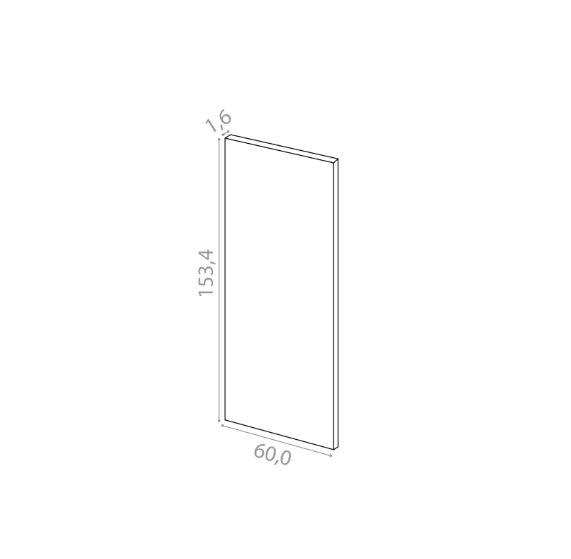 Cover panel 60x153cm