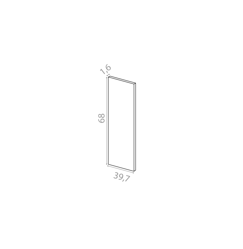 Cover panel 39x68cm