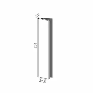 Door 37.5x201cm - left-hand hinges