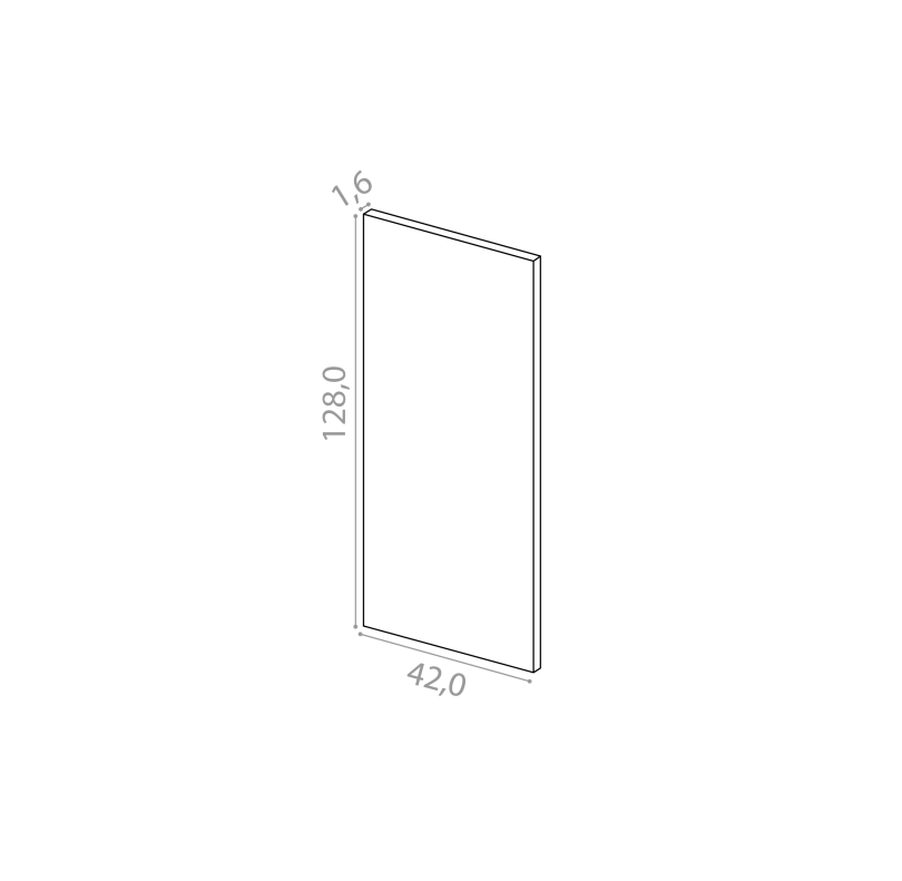 Cover panel 42x128cm