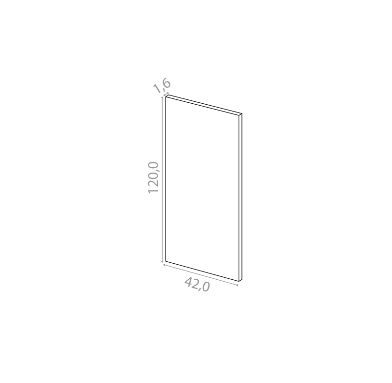 Cover panel 42x120cm