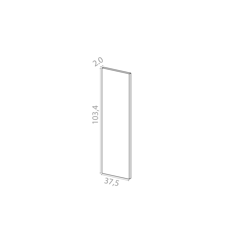 Cover panel 37x103cm