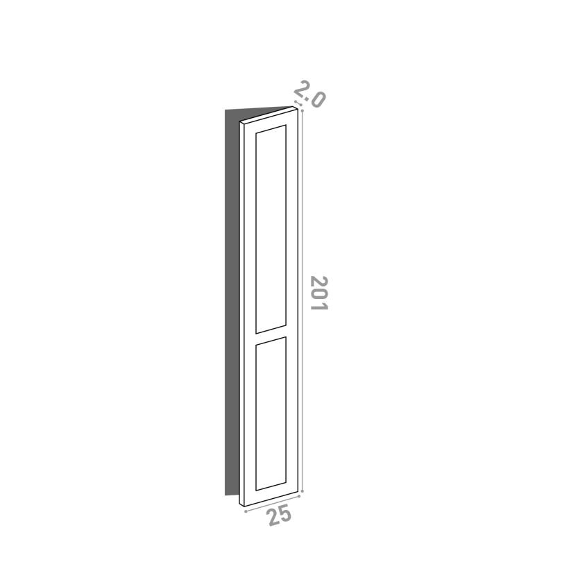 Porte 25x201cm - charnières à droite
