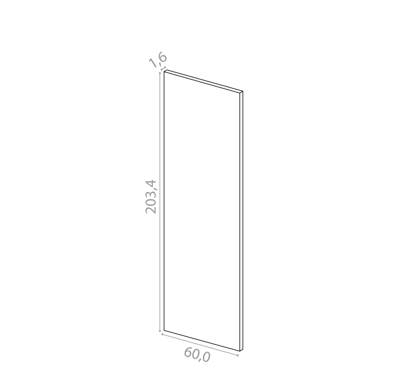 Cover panel 60x203cm