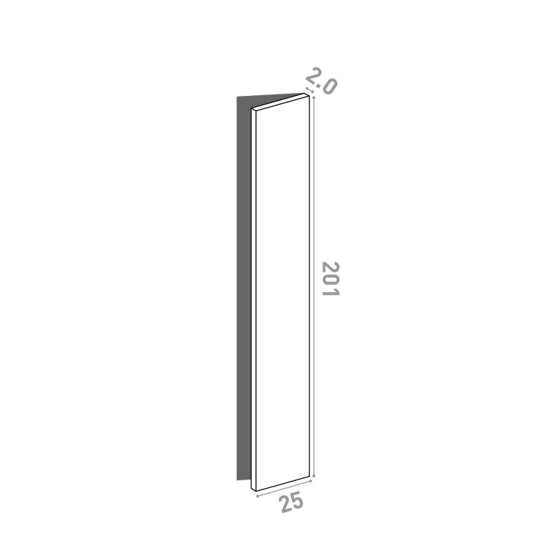 Tür 25x201cm - rechte Scharniere
