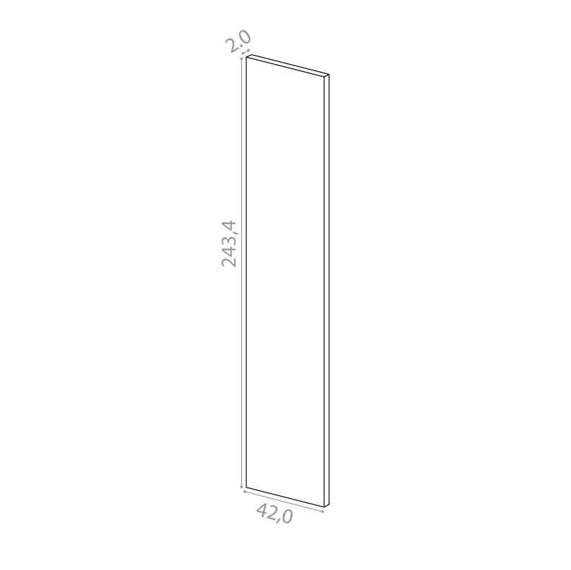 Panneau de finition 42x243cm