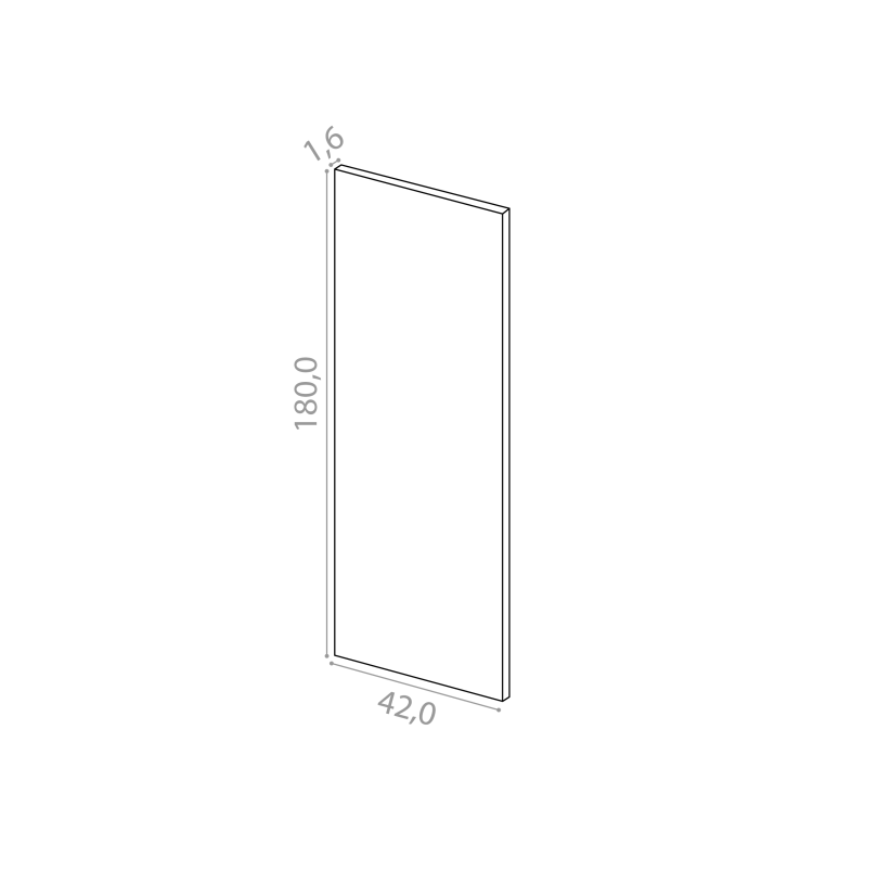 Cover panel 42x180cm