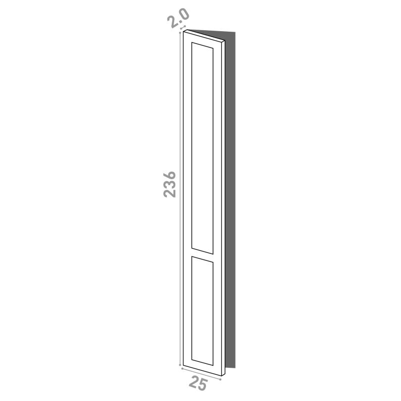 Porte 25x236cm - charnières à gauche