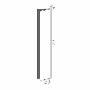 Porte 37.5x236cm - charnières à droite