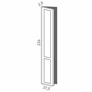 Porte 37.5x236cm - charnières à gauche