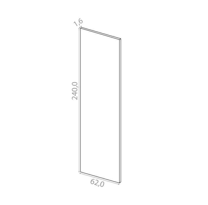 Cover panel 62x240cm