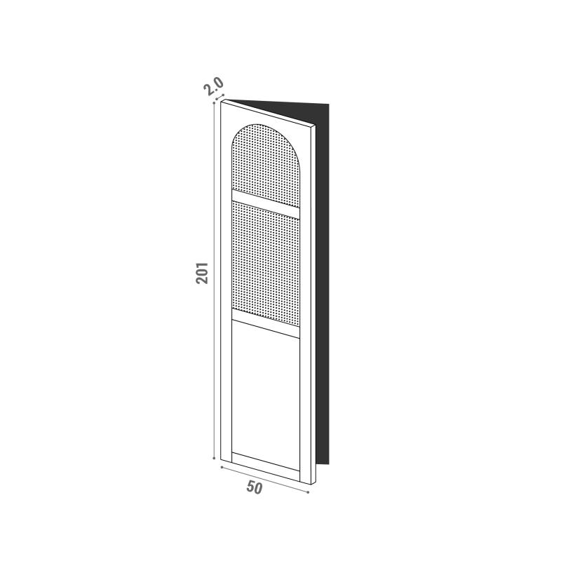 Door 50x201cm - left-hand hinges