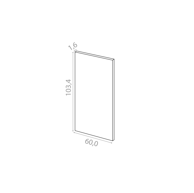 Cover panel 60x103cm