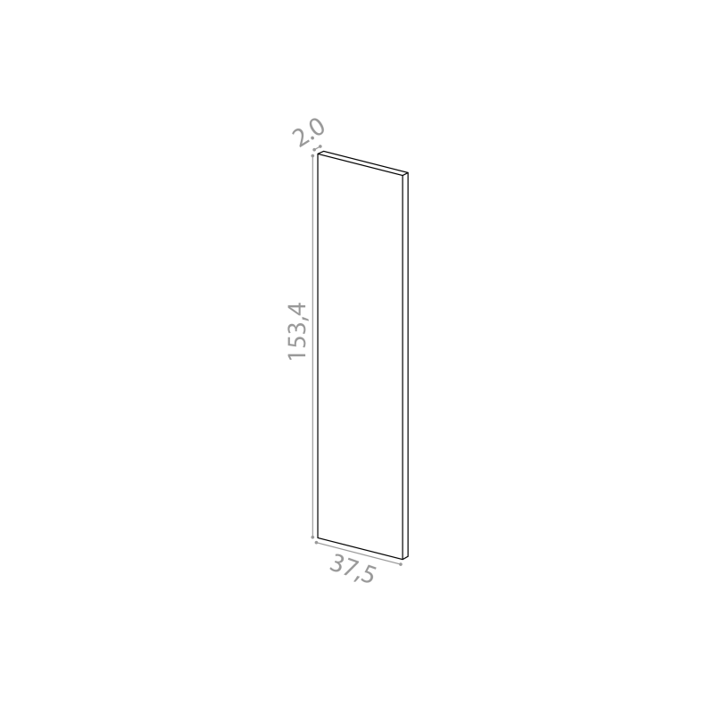 Cover panel 37x153cm