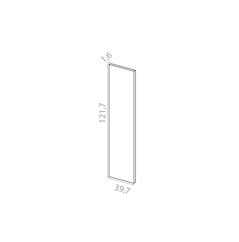 Cover panel 39x121cm