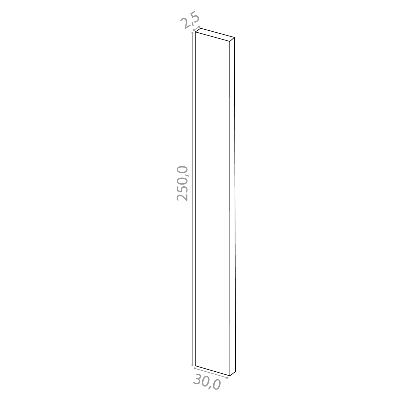 Cover panel 30x250cm | Plum Living