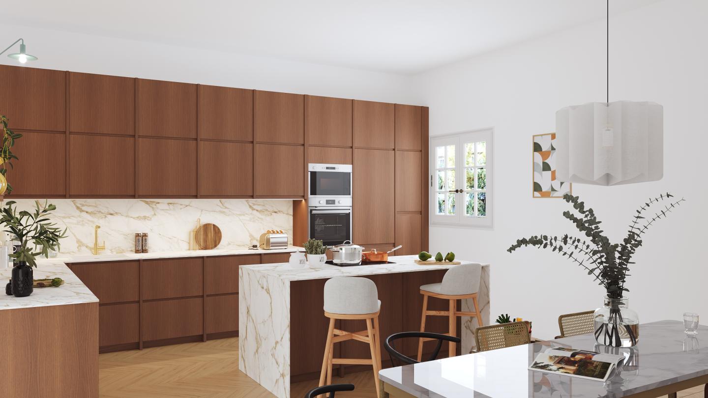 plum living Kitchen Natural Walnut