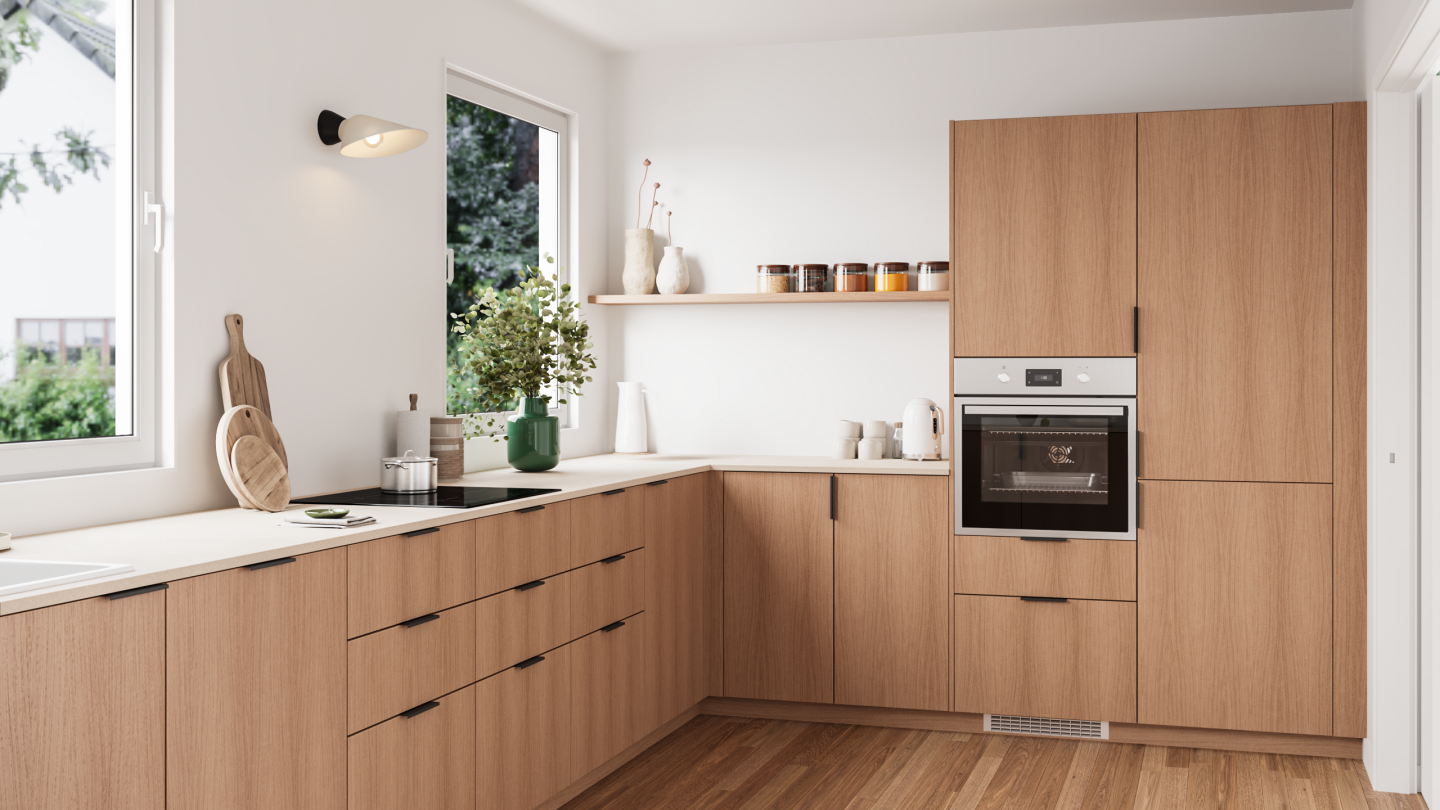 plum living Kitchen Natural Oak