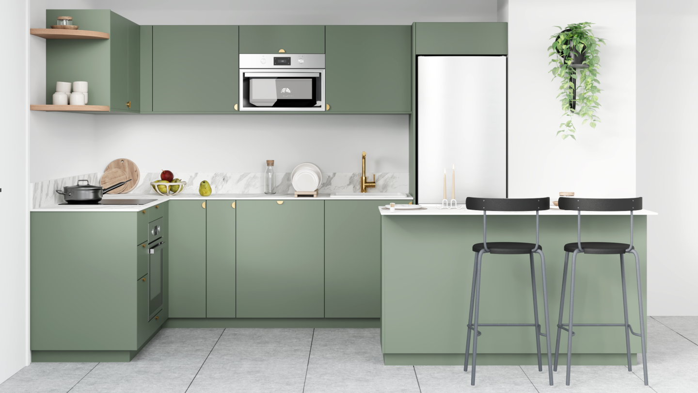 plum living Kitchen Green 03 - Vert de gris
