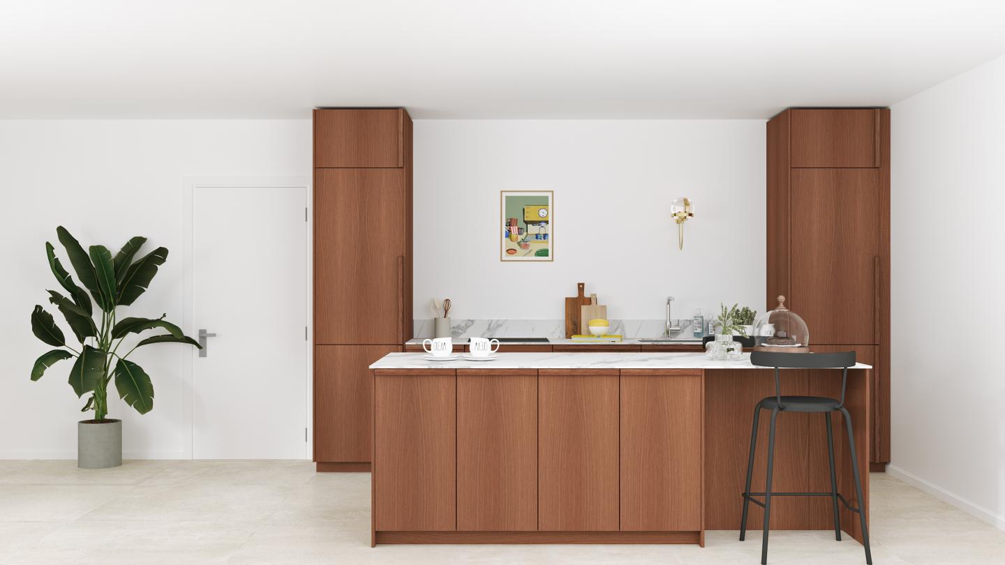 plum living Kitchen Natural Walnut