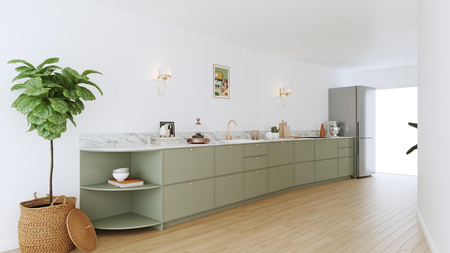 plum living Küche Grün 05 - Stone